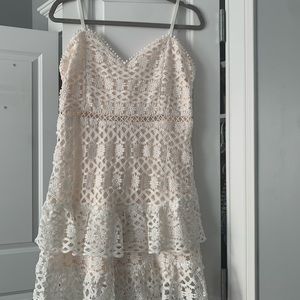 White lace dress